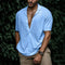 Men's Linen Shirt | Lightweight Summer Button-Down | Breathable Knitted Beach Top | Casual Vacation Shirt for Men | Comfort Fit