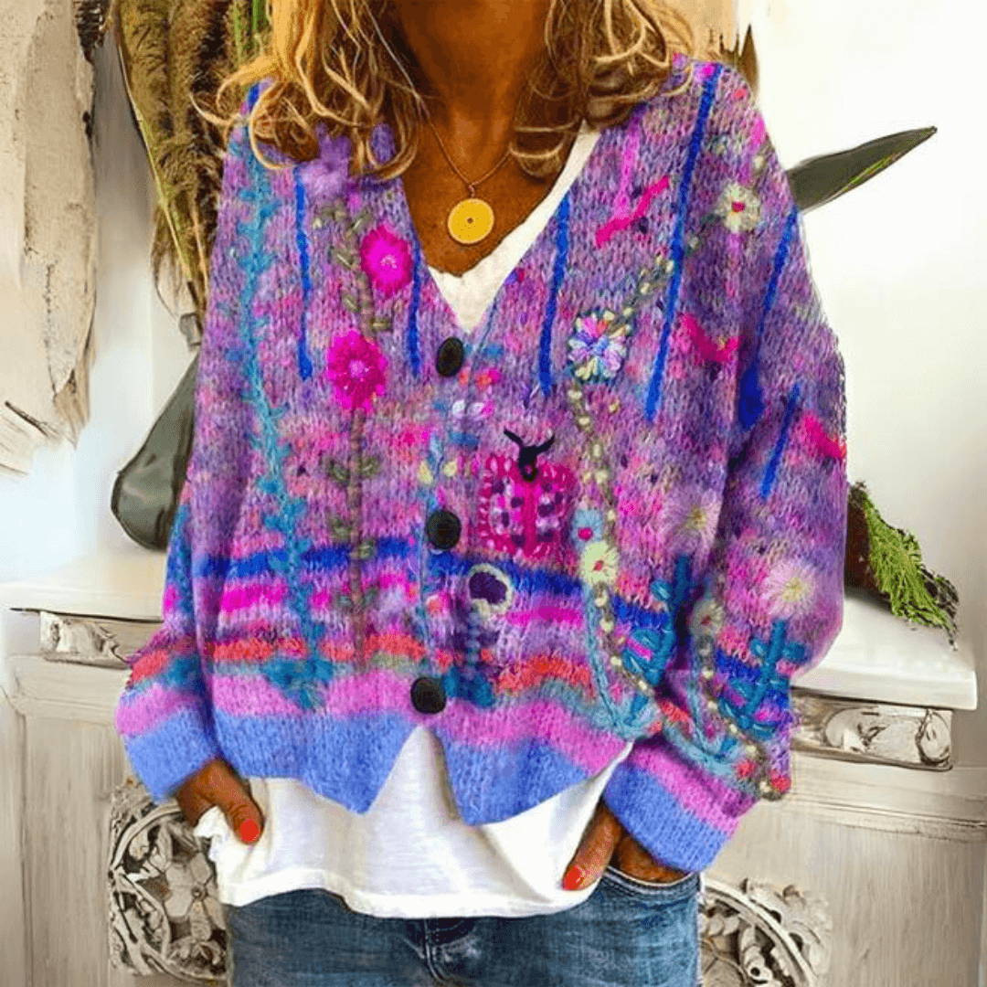 Cardigan en maille douce pour femme | Pull léger à coupe ajustée, idéal pour les superpositions | Un vêtement en maille chaud pour tous les jours et un incontournable polyvalent de l'hiver