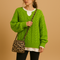 Jersey oversize de punto por cable para mujer