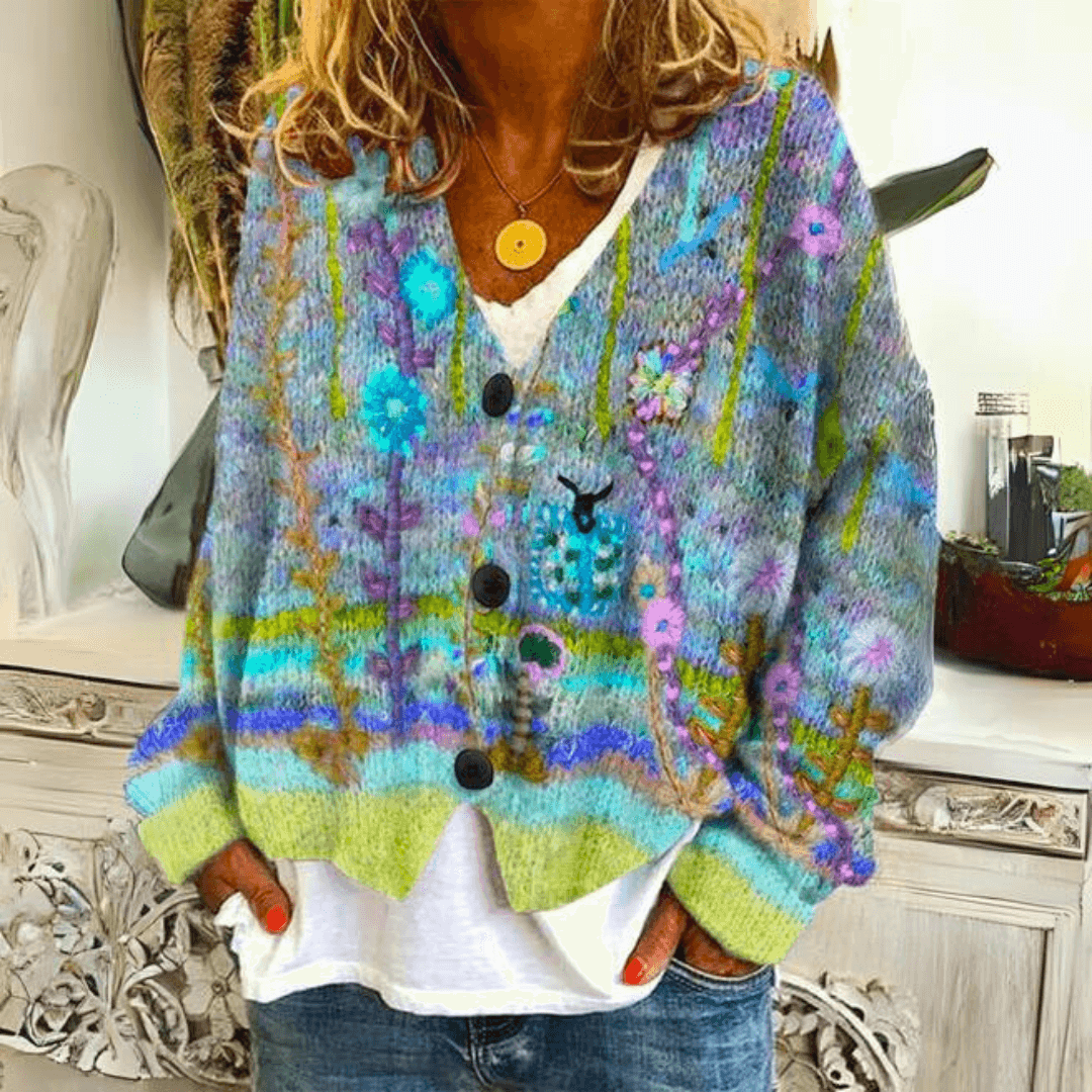 Cardigan en maille douce pour femme | Pull léger à coupe ajustée, idéal pour les superpositions | Un vêtement en maille chaud pour tous les jours et un incontournable polyvalent de l'hiver