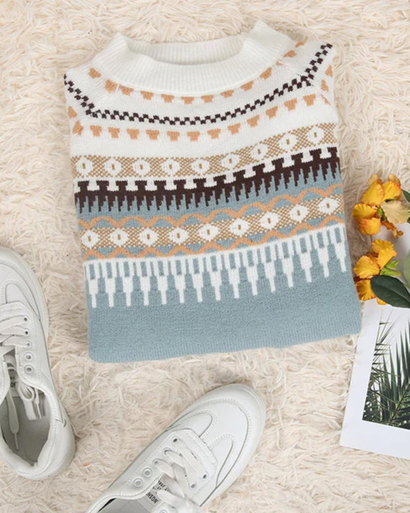 Fair Isle Crewneck Sweater for Women - Image 6
