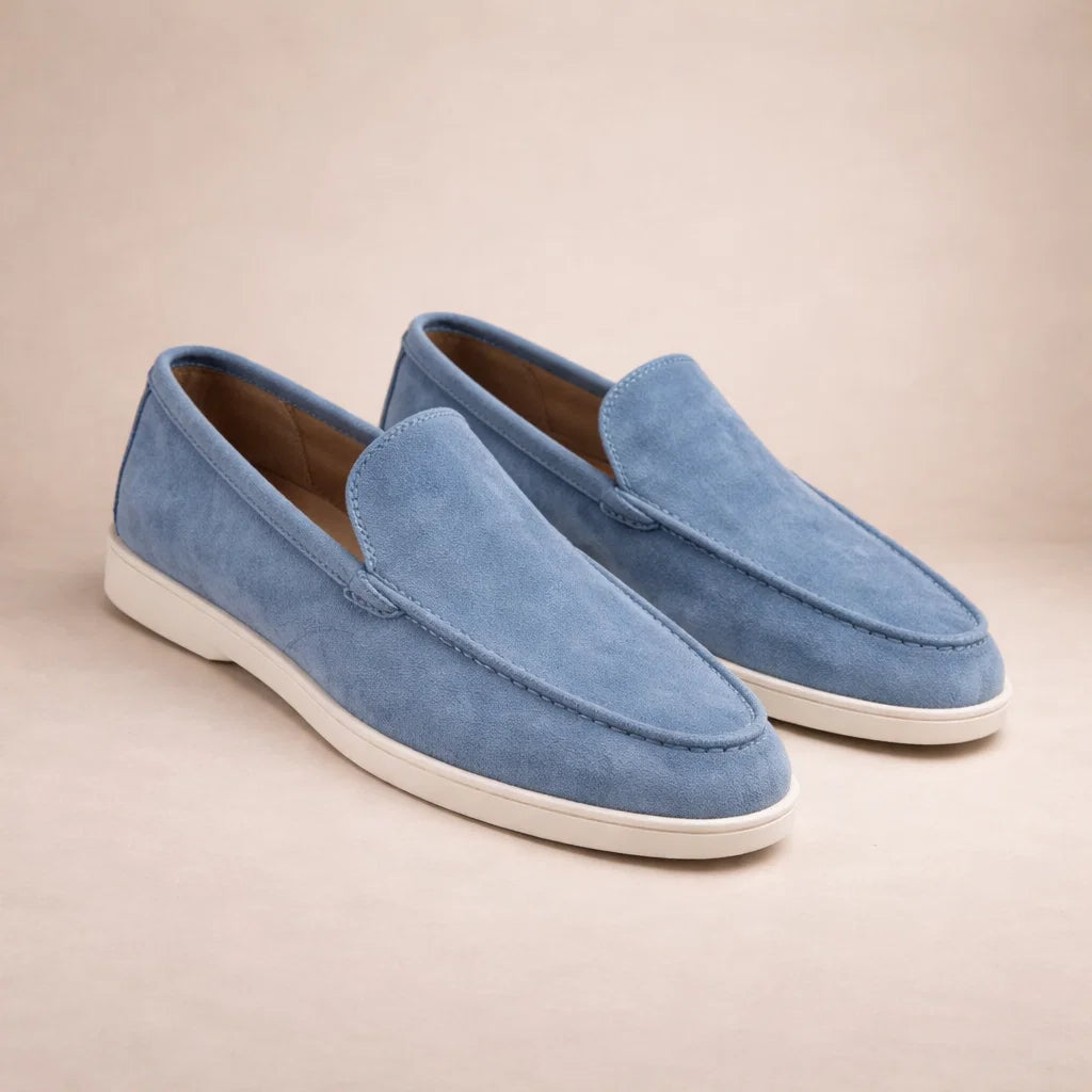 Mocassins en cuir pour homme | Chaussures décontractées à enfiler pour tous les jours | Chaussures « smart casual » à coupe classique et tige basse