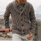 Cardigan da uomo in maglia | Maglieria autunnale abbottonata per un comfort quotidiano | Capo casual traspirante da indossare a strati per uomo