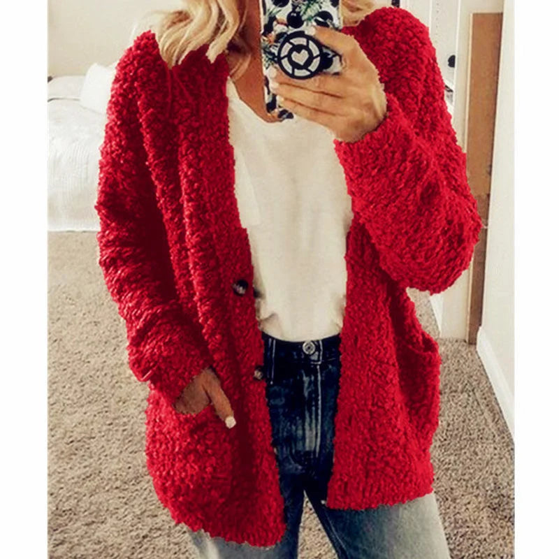 Cardigan moale și călduros – croială elegantă, deschisă, ideală pentru ținute casual suprapuse