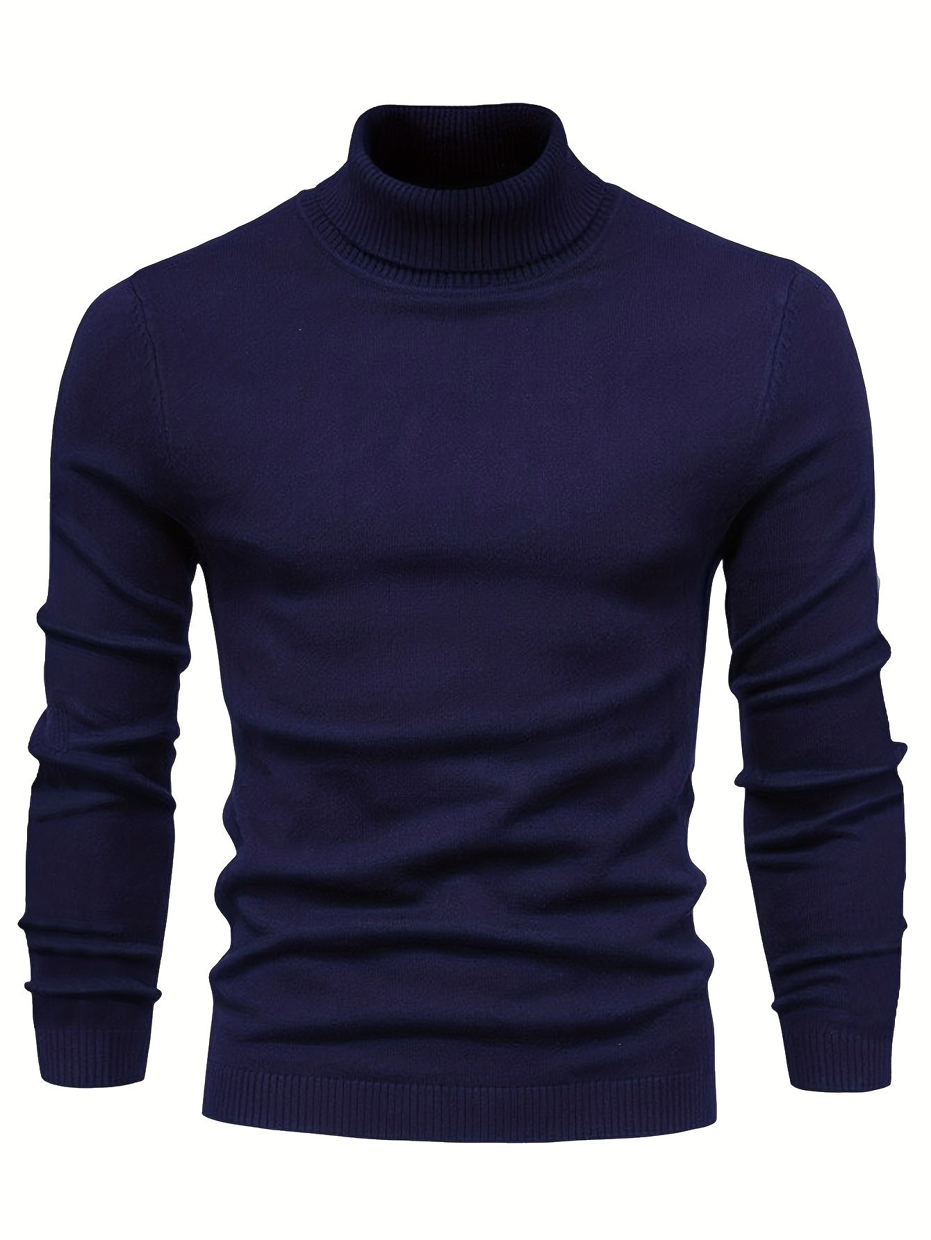 Maglione da uomo a collo alto | Collo a costine