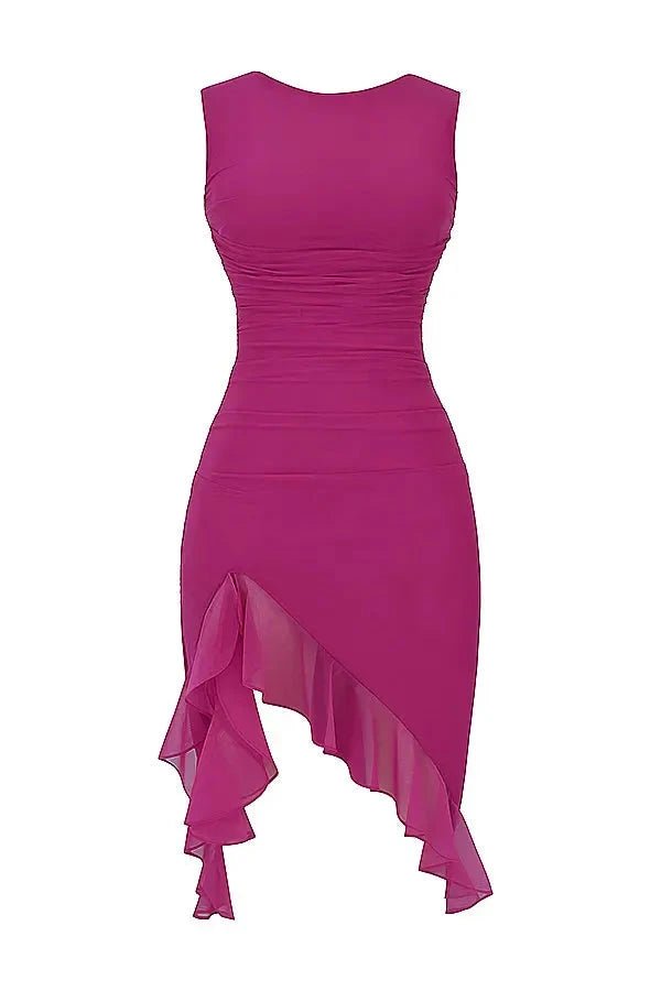 Elegant Mesh Midi Dress