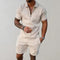 Oliver men's summer set - Breathable cotton and linen, lightweight and comfortable with elegant style
