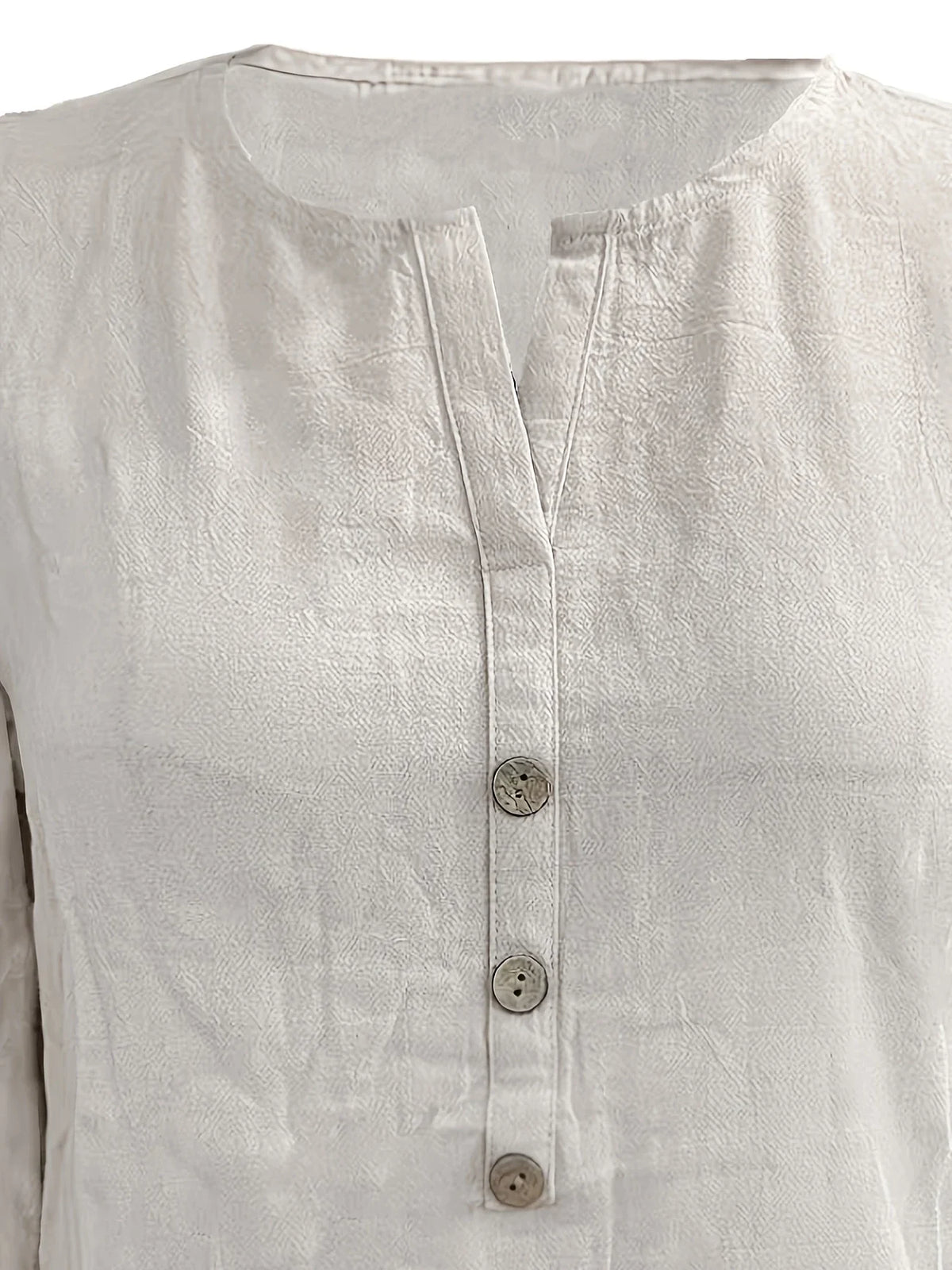 Luna - Casual Cotton and Linen Blouse