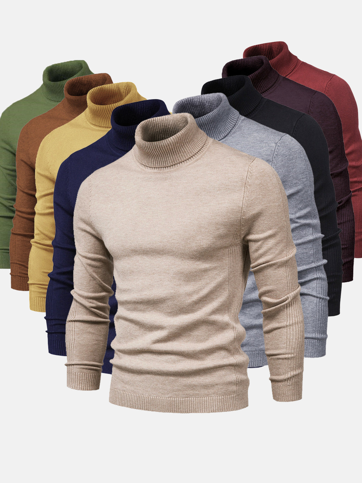 Męski sweter z golfem | Krój Modern Fit