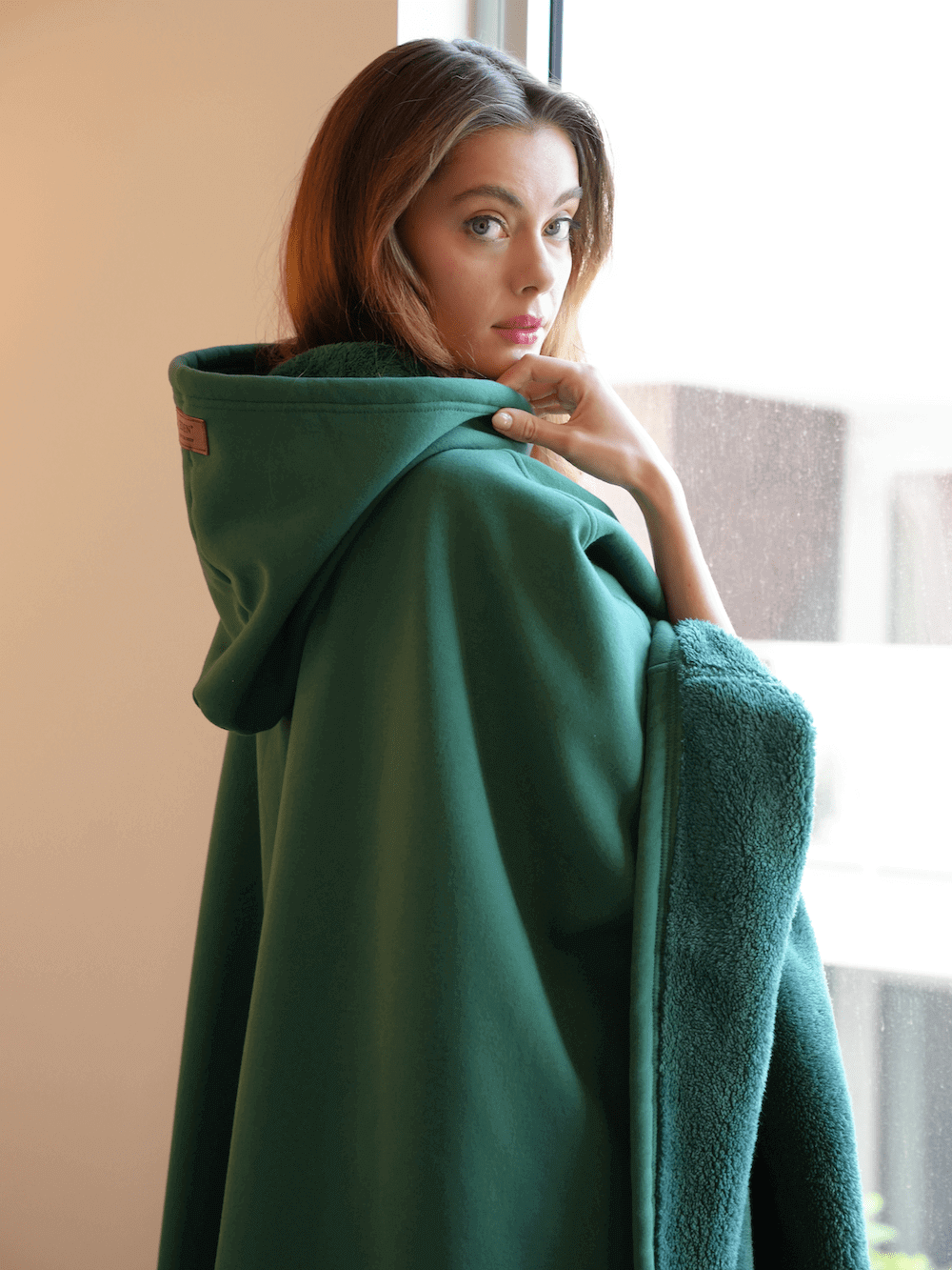Damen Gewichteter Hoodie Oversized Kapuzenpullover Anti-Stress - Image 2