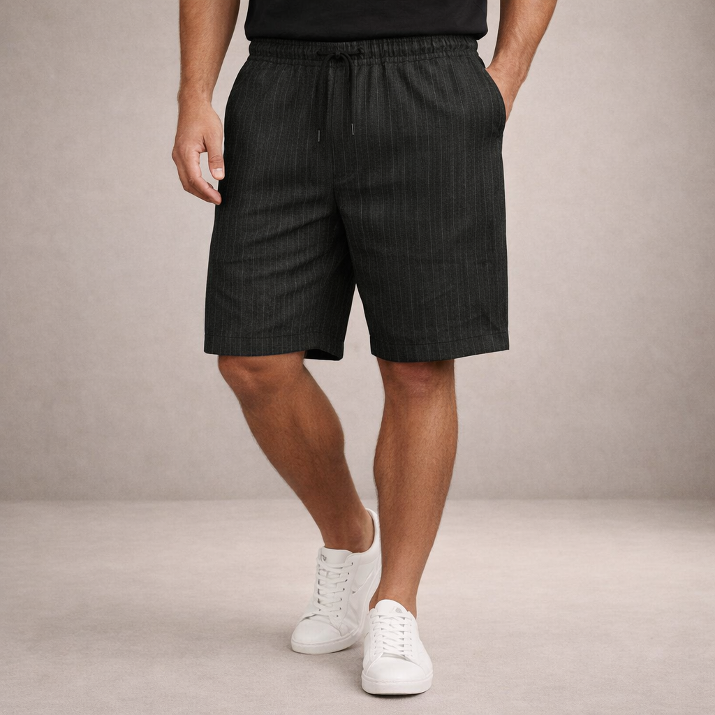 Pantalones cortos de lino para hombre | Pantalones cortos informales de verano, de corte regular y transpirables | Pantalones cortos ligeros de corte holgado para la playa y actividades al aire libre