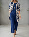 Ensemble 3 pièces pour femme comprenant un cardigan imprimé et un pantalon à jambes larges | Tenue d'été légère et ample, idéale pour les voyages et le quotidien