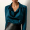 Women’s Cowl Neck Silk Blouse