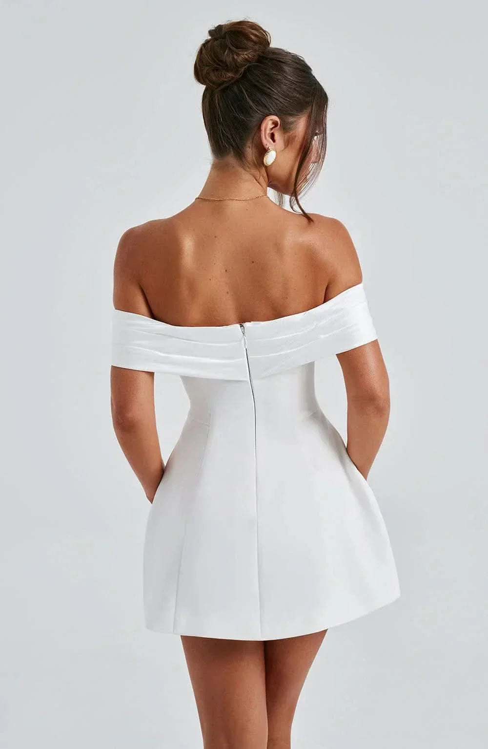 Women's Cocktail Off Shoulder Bow Mini Dress - product image 5