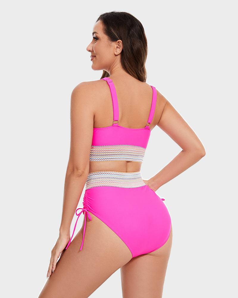 Conjunto de bikini para mujer | Cintura tejida