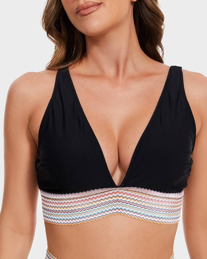 Conjunto de bikini para mujer | Cintura tejida