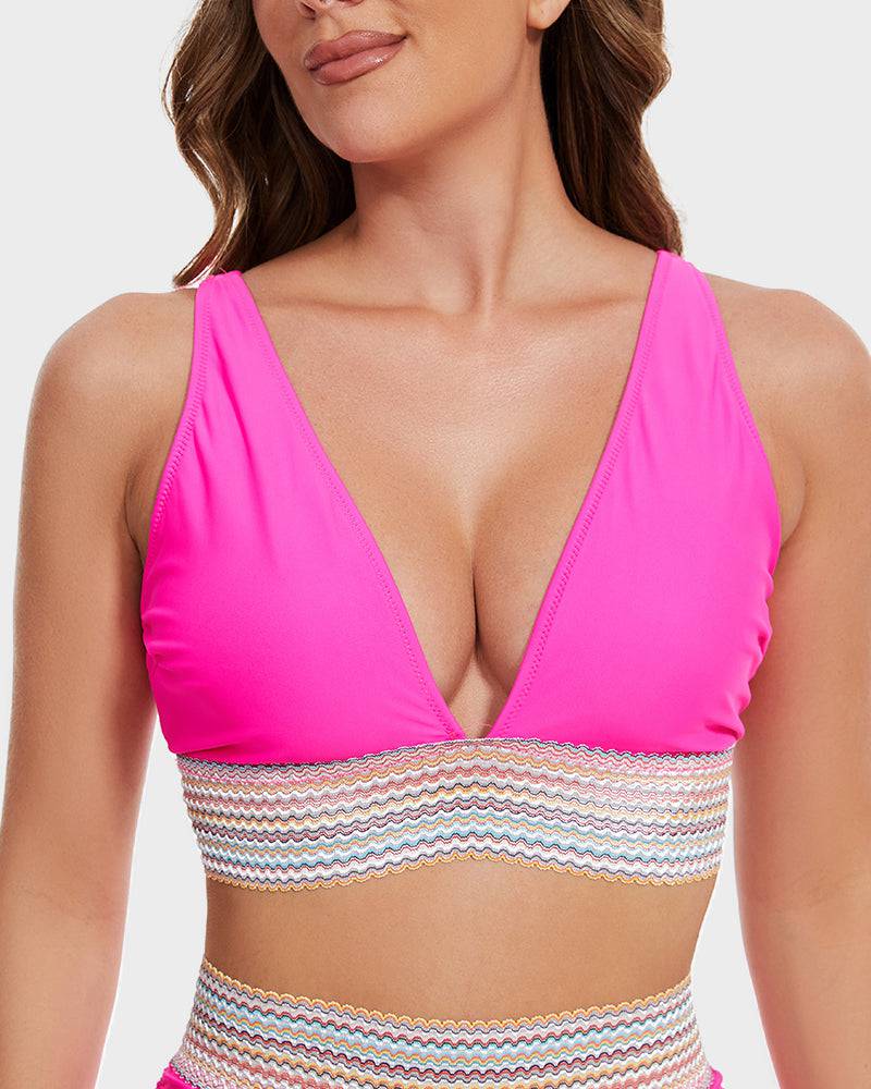 Conjunto de bikini para mujer | Cintura tejida