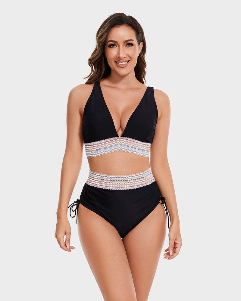 Conjunto de bikini para mujer | Cintura tejida