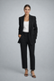 Ensemble blazer et pantalon ajusté pour femme | Costume professionnel de bureau 2 pièces | Ensemble pantalon et veste de travail coupe ajustée