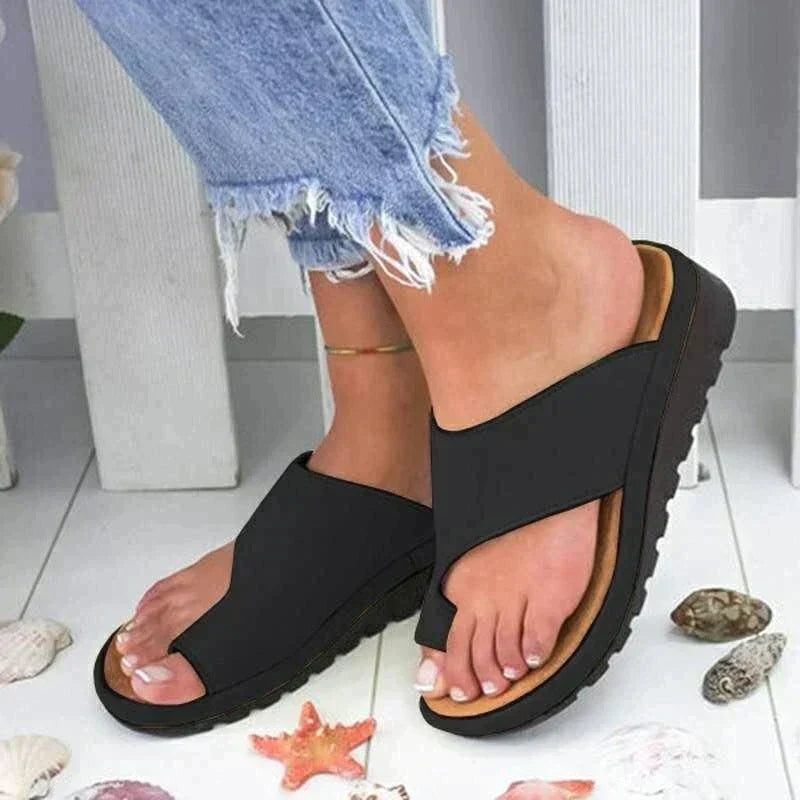 Sandalias ortopédicas de mujer Gaelle - Cómodas sandalias correctoras del Hallux con corte ancho