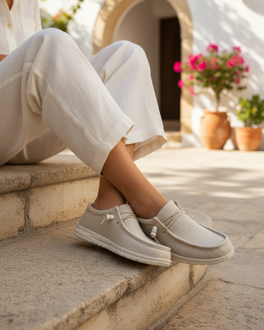 Mocasines sin cordones para hombre | Zapatos cómodos e informales para caminar | Calzado ligero para el día a día para hombre | Zapatos planos fáciles de llevar