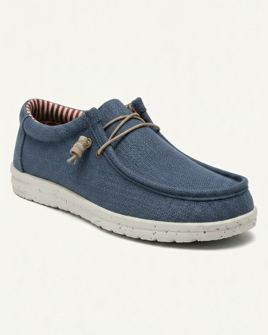 Mocasines sin cordones para hombre | Zapatos cómodos e informales para caminar | Calzado ligero para el día a día para hombre | Zapatos planos fáciles de llevar