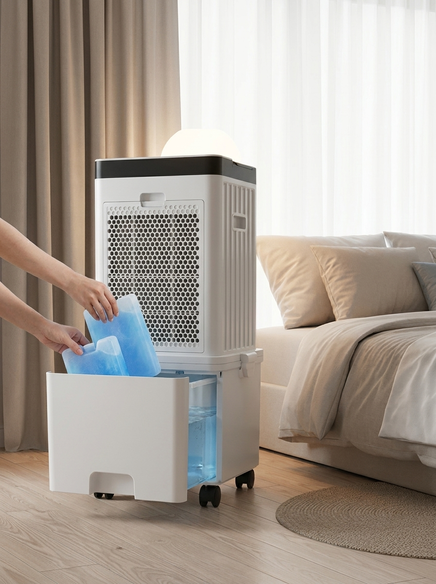3 az 1-ben hordozható léghűtő és párásító távirányítóval | Csendes, hordozható párologtató hűtőventilátor hálószobákba és irodákba