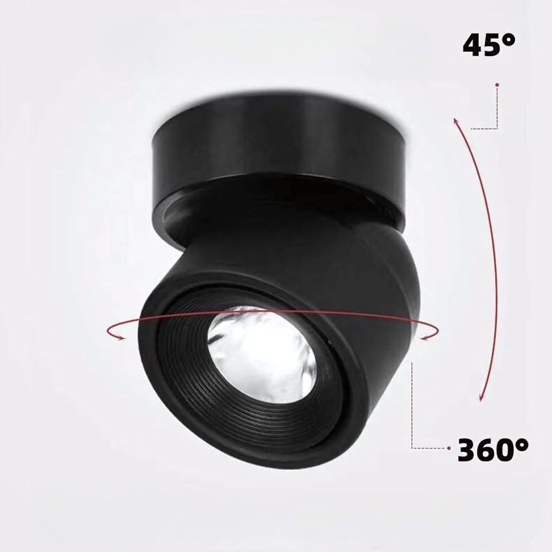 LED nastaviteľný stropný reflektor hliník