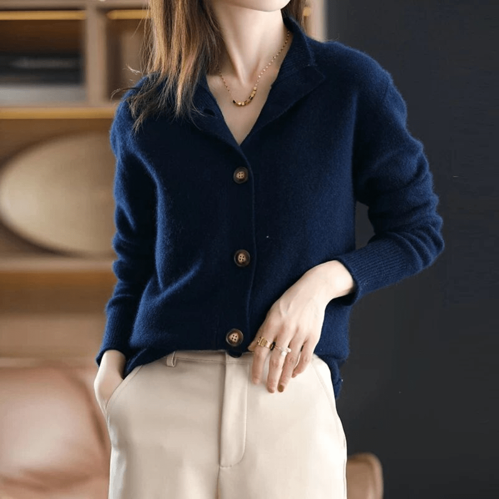 Gilet in maglia di cashmere di lusso