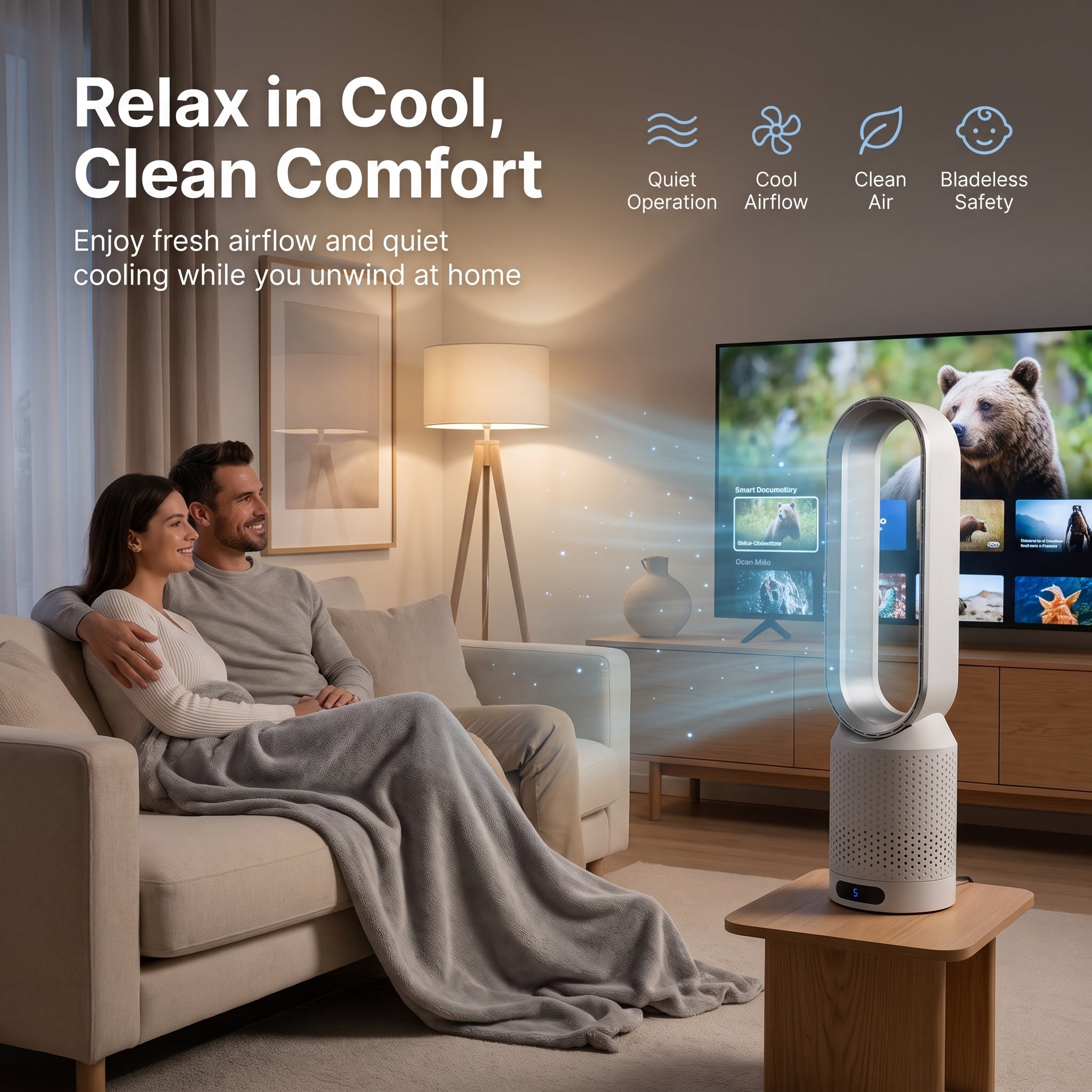 AirPure: enfriador de aire, purificador de aire con luz UV e ionizador 3 en 1 [Oferta limitada por el Mundial]