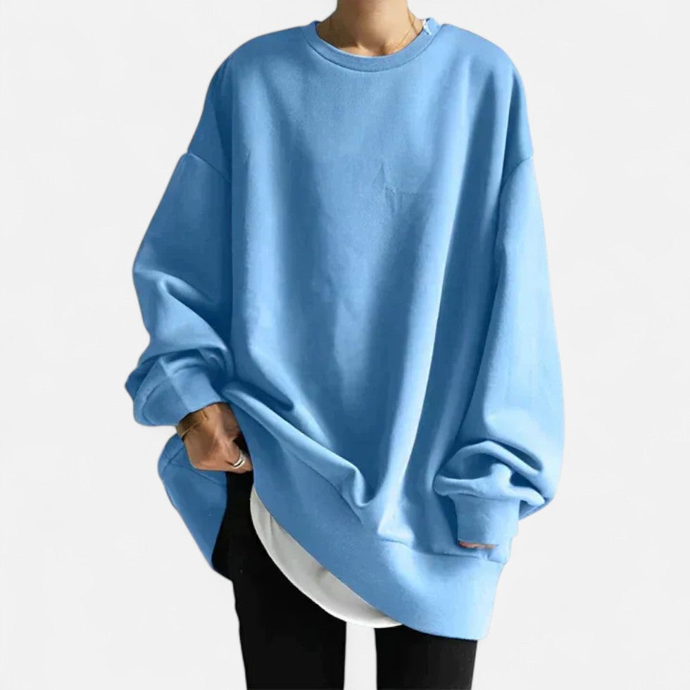 Oversized Crew Neck Sweater for Women - Image 5