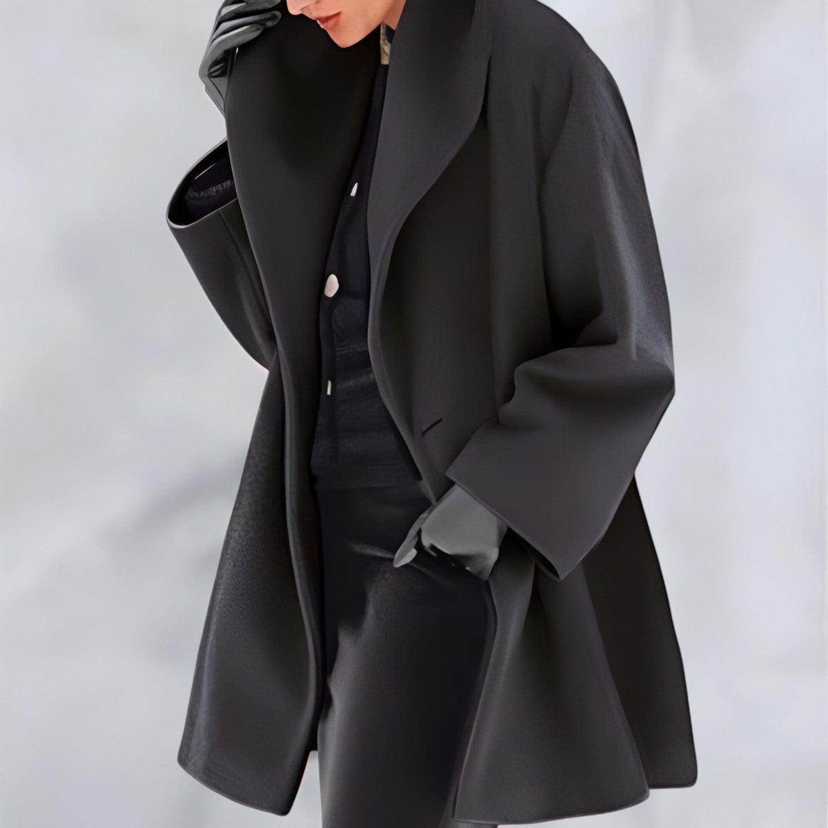 Woman’s Luxury Wool Coat – Elegant Form & Warm Winter Style