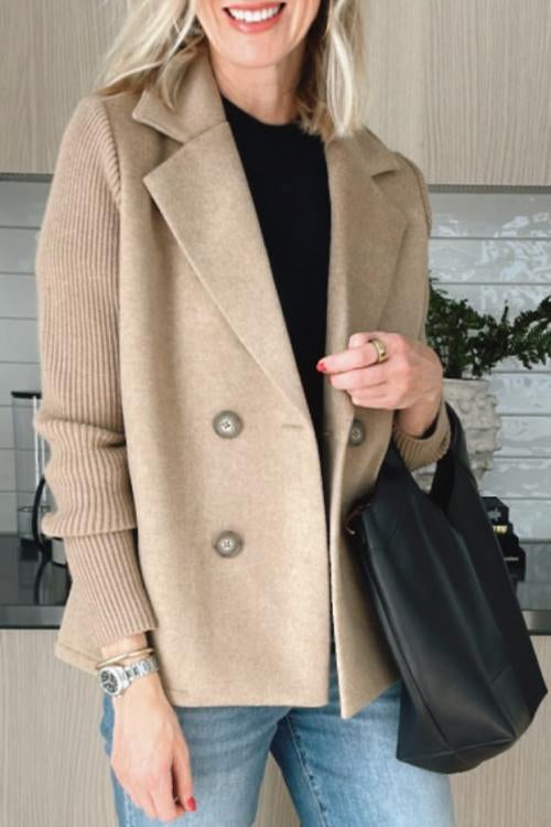 Double-Breasted Relaxed Fit Jacket for Women - Image 8