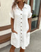 Elegante vestido de verano con cuello en V