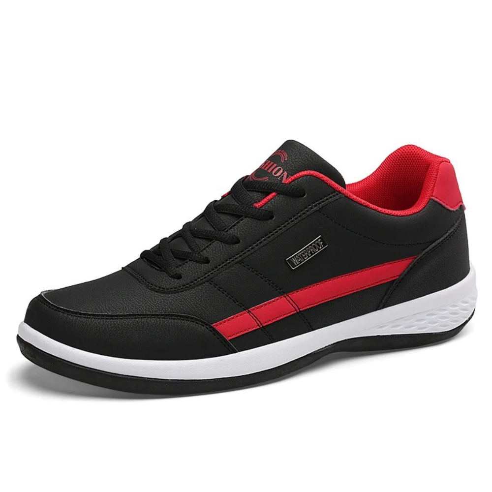 Men's Orthopedic Leather Sneakers | Supportive Walking Shoes with Breathable Lining and Lace-Up Closure for Daily Comfort
