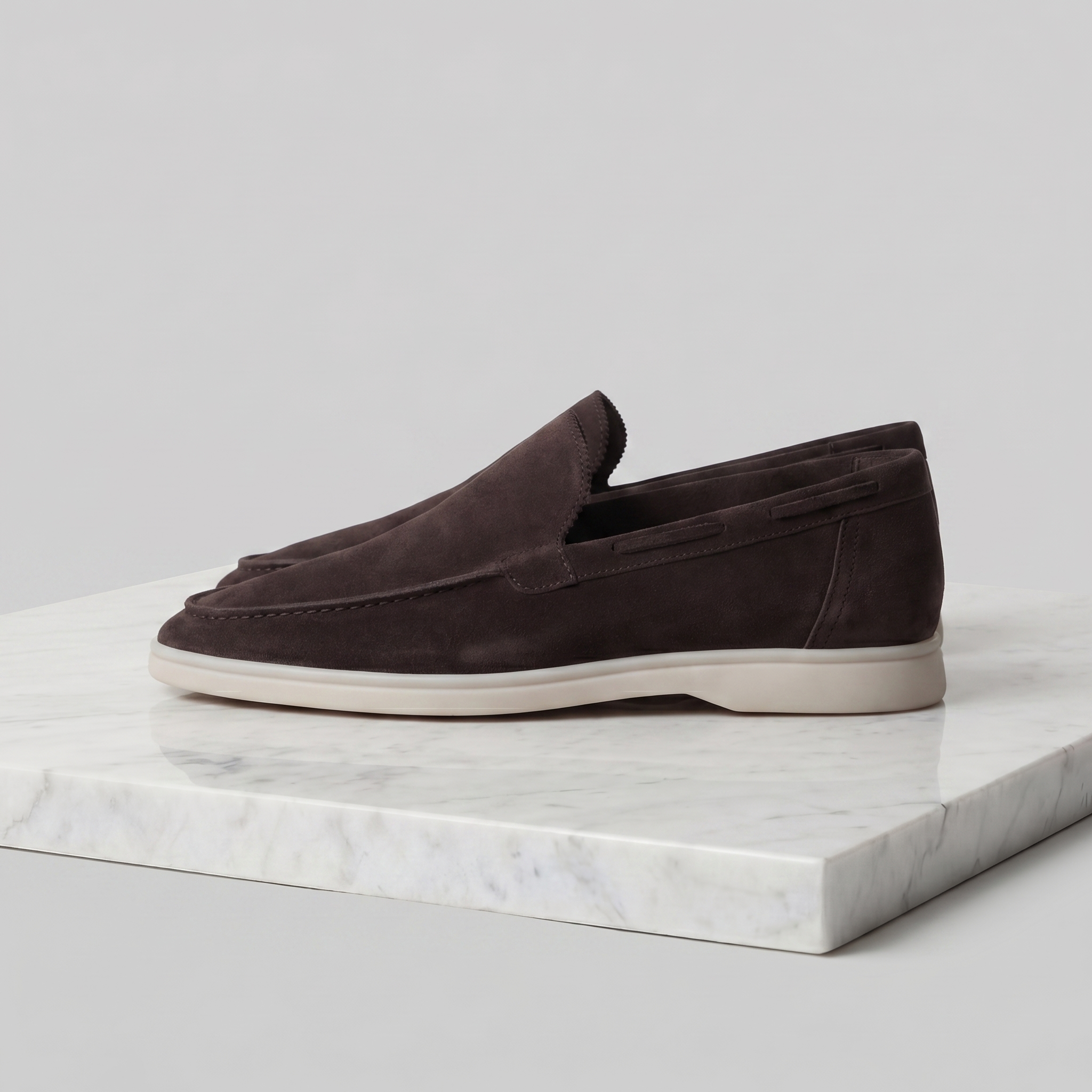 Mocasines de ante para hombre | Zapatos clásicos y informales sin cordones, tanto para ocasiones formales como para el día a día | Zapatos cómodos de corte estrecho, ideales para caminar