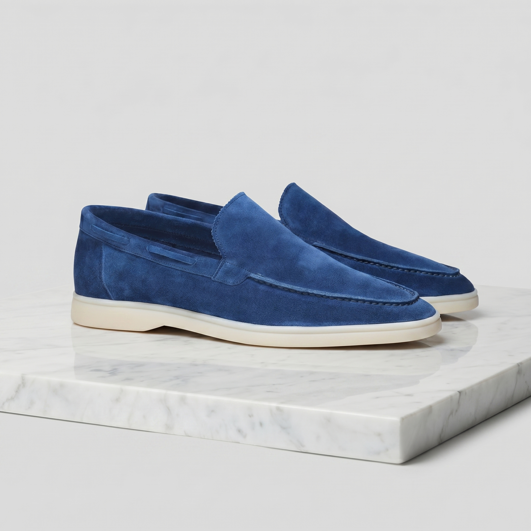 Mocasines de ante para hombre | Zapatos clásicos y informales sin cordones, tanto para ocasiones formales como para el día a día | Zapatos cómodos de corte estrecho, ideales para caminar