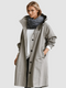 Trench-coat imperméable pour femme | Veste de pluie longue et légère pour un usage quotidien | Vêtement d'extérieur classique adapté à toutes les conditions météorologiques, idéal pour jouer les superpositions