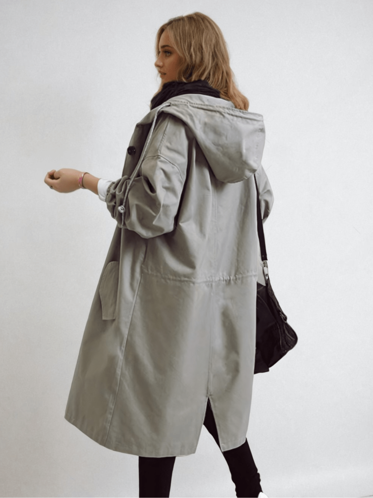 Trench-coat imperméable pour femme | Veste de pluie longue et légère pour un usage quotidien | Vêtement d'extérieur classique adapté à toutes les conditions météorologiques, idéal pour jouer les superpositions