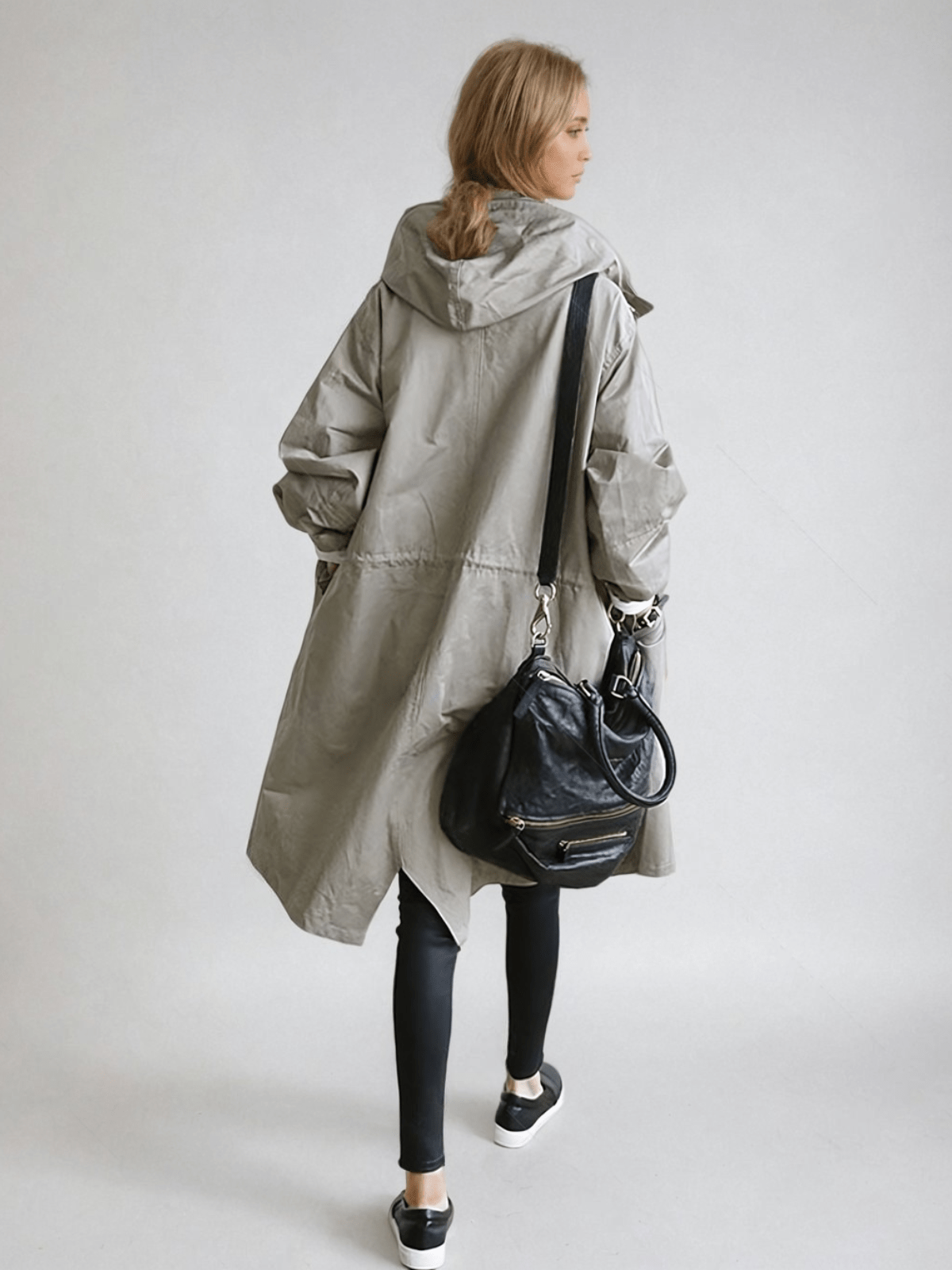 Trench-coat imperméable pour femme | Veste de pluie longue et légère pour un usage quotidien | Vêtement d'extérieur classique adapté à toutes les conditions météorologiques, idéal pour jouer les superpositions