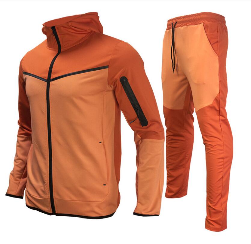 Image of Men's Full Zip Color Block Tracksuit