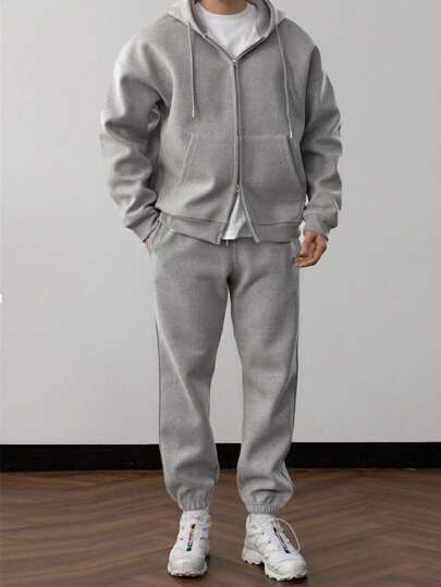 Image of Men's Full Zip Sweatpants Set