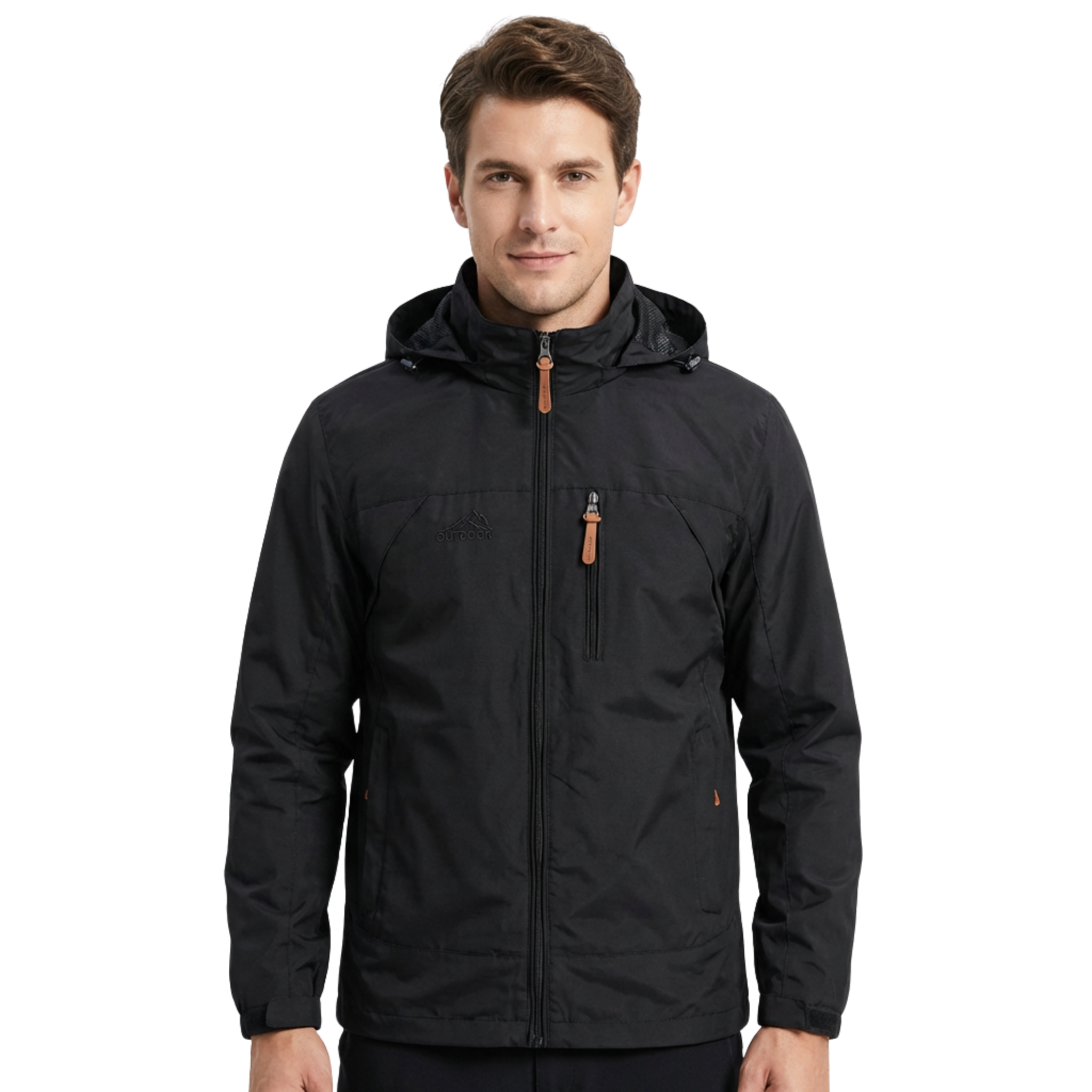 Image of Men's Hooded Lightweight Outdoor Jacket