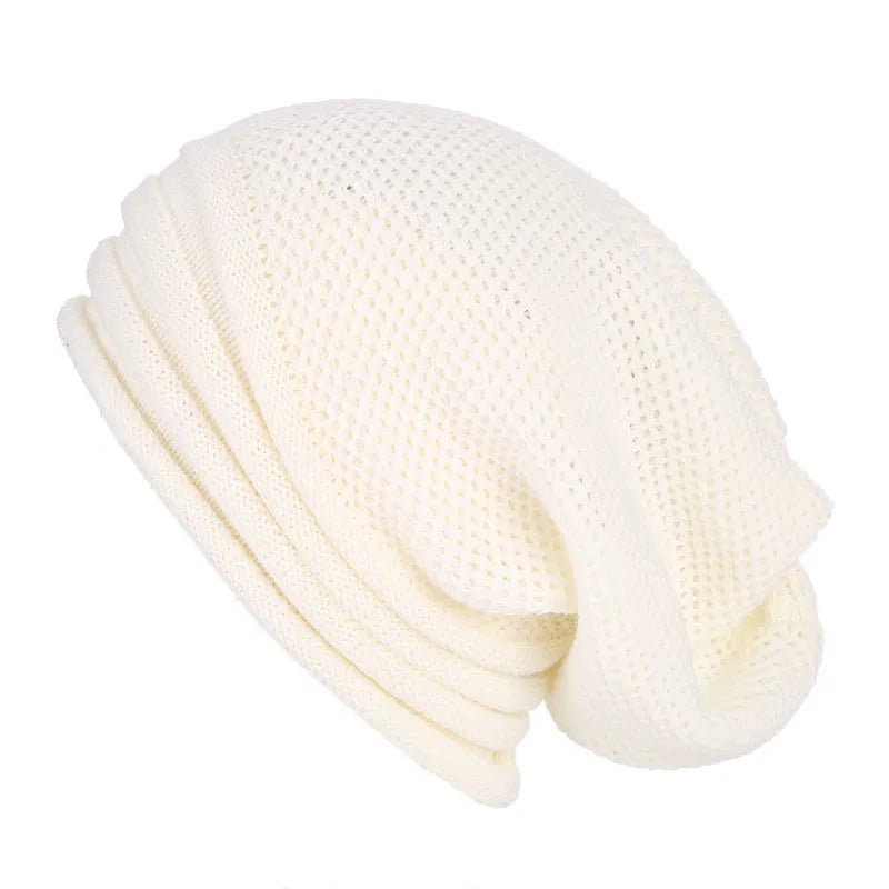 Kényelmes, laza gyapjú sapka | Túlméretezett, rugalmas kötött anyag