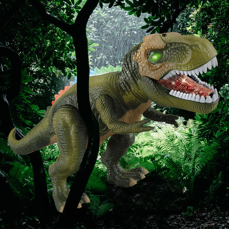 Telecomandă dinozaur jucărie de mers pe jos Roaring