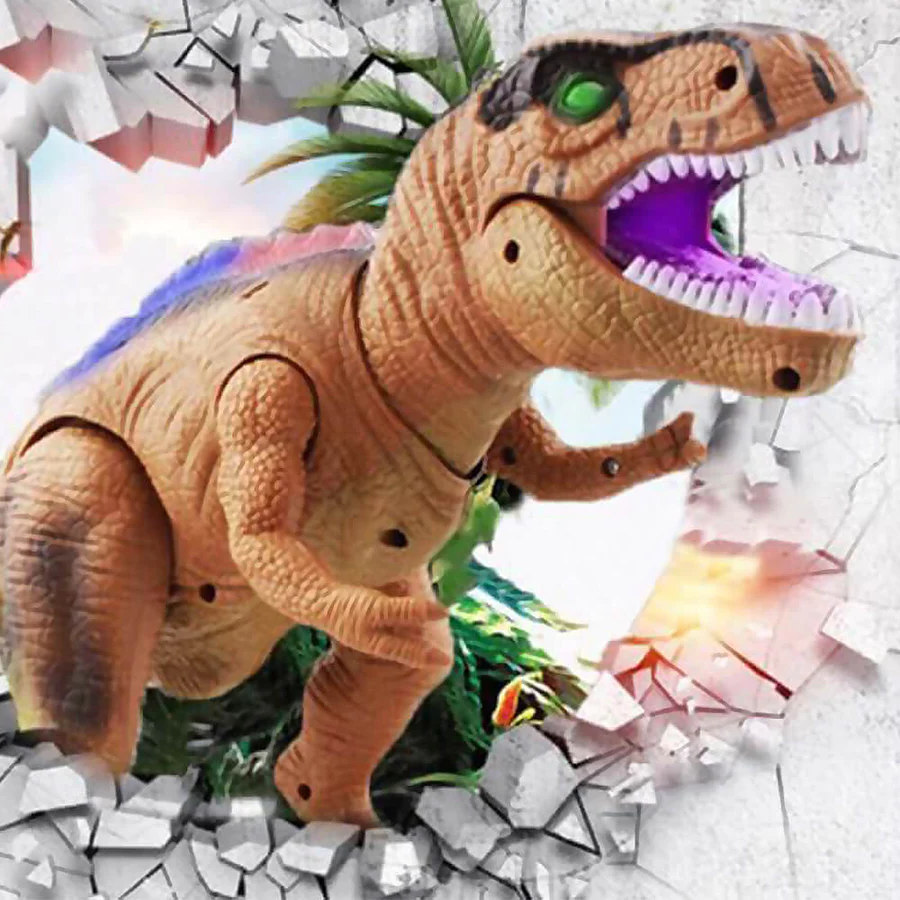 Telecomandă dinozaur jucărie de mers pe jos Roaring