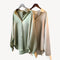 Blusa de manga larga para mujer