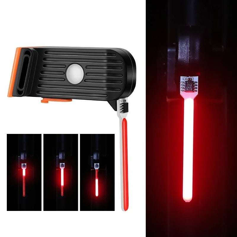 Luz trasera recargable para bicicleta