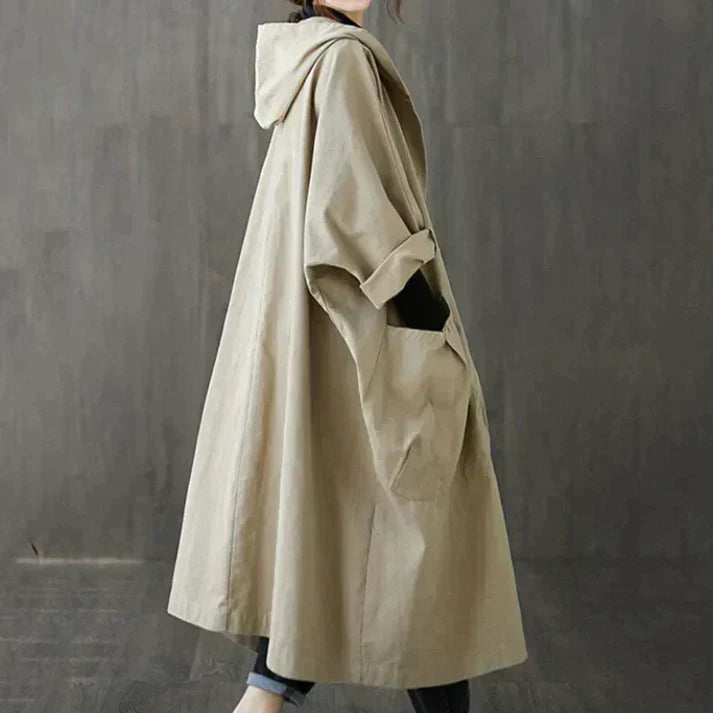 Trench-coat classique surdimensionné avec ceinture pour femmes