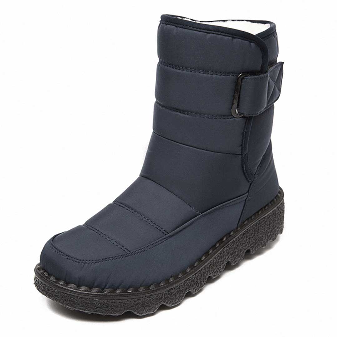 Botas de nieve para mujer impermeables y cortaviento - Botas de invierno cálidas para la nieve y la lluvia